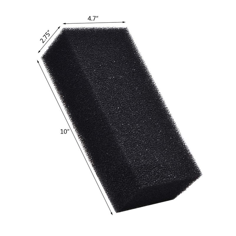Hipanda Filter Foam Sponges, Bio Sponge Filter Media Pad, Cut-to-Size Foam for Aquarium Fish Tank (10" x 4.7" x 2.75") - Image 2